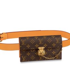 Louis Vuitton Monogram Canvas S Lock Belt Pouch PM M44667