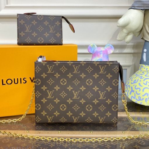 Louis Vuitton Monogram Canvas Toiletry Pouch On Chain M81412 - Image 4