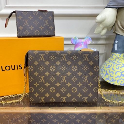 Louis Vuitton Monogram Canvas Toiletry Pouch On Chain M81412 - Image 5