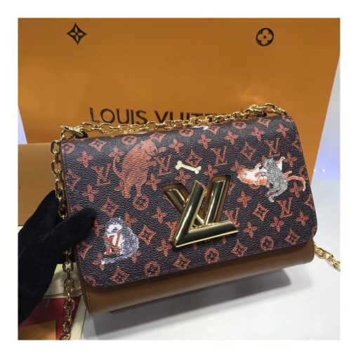 Louis Vuitton Monogram Canvas Twist MM M44408 Brown - Image 3