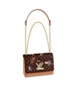 Louis Vuitton Monogram Canvas Twist MM M44408 Brown