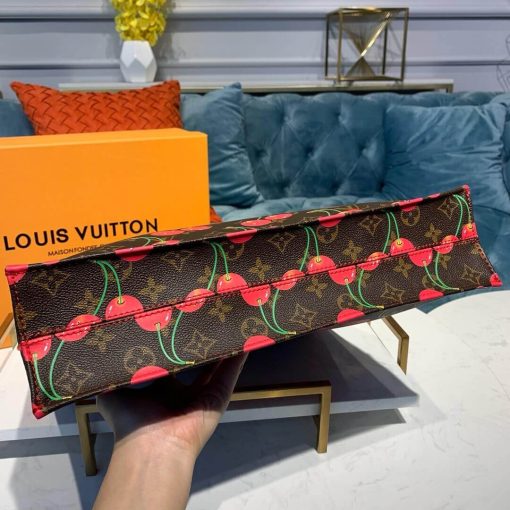 Louis Vuitton Monogram Cherry Sac Plat Tote Bag M51140 - Image 4
