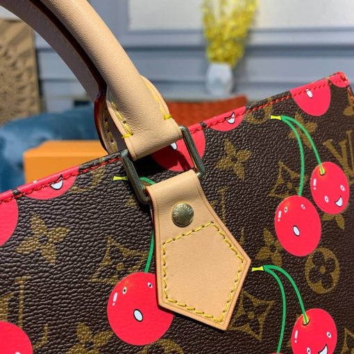 Louis Vuitton Monogram Cherry Sac Plat Tote Bag M51140 - Image 7