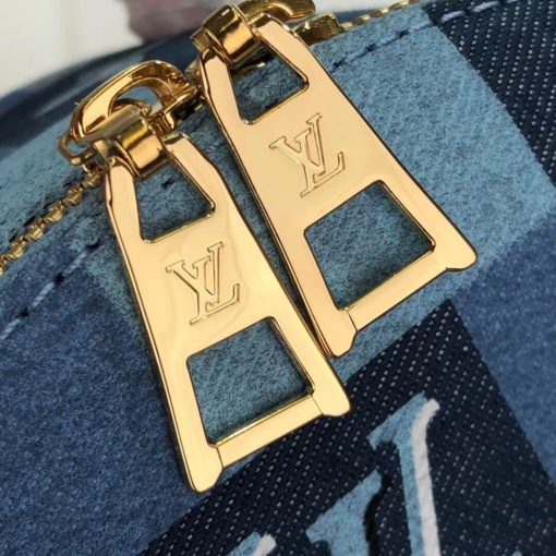 Louis Vuitton Monogram Denim Canvas Beach Pouch M68765 - Image 6