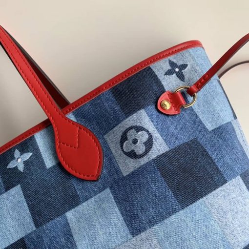 Louis Vuitton Monogram Denim Canvas Neverfull MM M44981 - Image 5