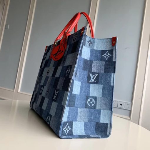 Louis Vuitton Monogram Denim Canvas Onthego GM M44992 - Image 4
