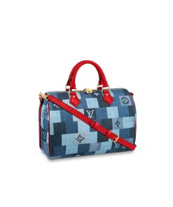Louis Vuitton Monogram Denim Canvas Speedy Bandoulière 30 M45041