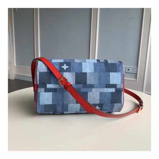 Louis Vuitton Monogram Denim Canvas Speedy Bandoulière 30 M45041 - Image 5