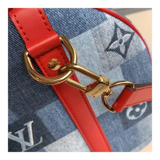 Louis Vuitton Monogram Denim Canvas Speedy Bandoulière 30 M45041 - Image 6