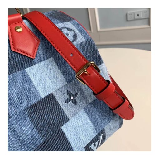 Louis Vuitton Monogram Denim Canvas Speedy Bandoulière 30 M45041 - Image 7