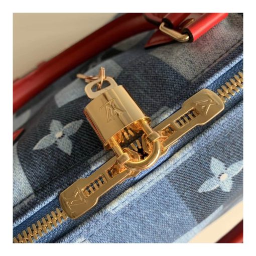 Louis Vuitton Monogram Denim Canvas Speedy Bandoulière 30 M45041 - Image 8