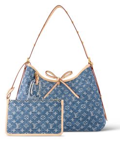 Louis Vuitton Monogram Denim CarryAll MM Bag M46855
