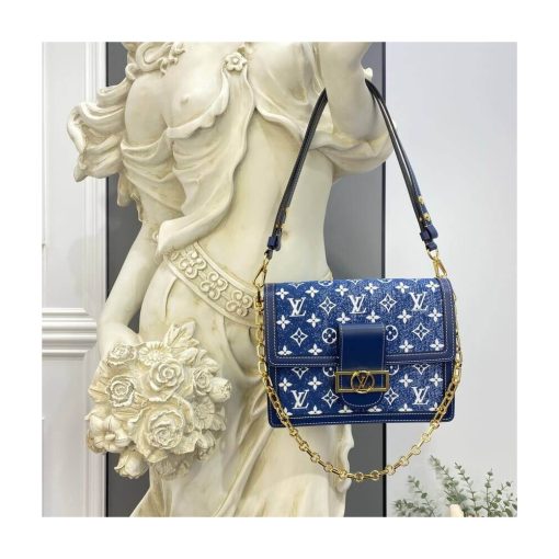 Louis Vuitton Monogram Denim Dauphine MM M59631 - Image 4