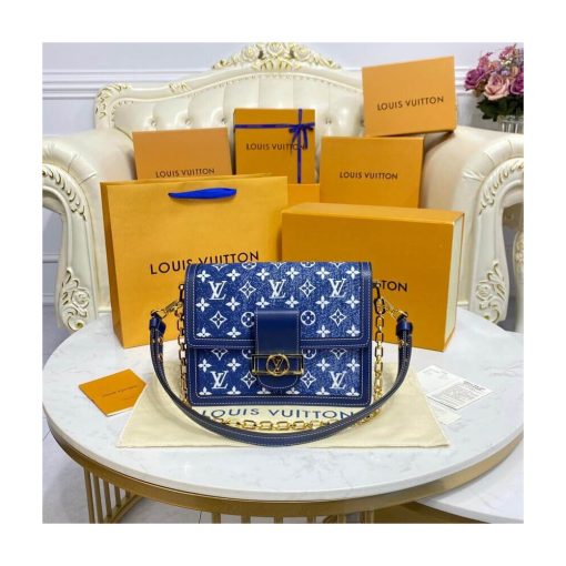 Louis Vuitton Monogram Denim Dauphine MM M59631 - Image 5