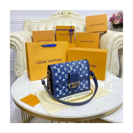 Louis Vuitton Monogram Denim Dauphine MM M59631 - Image 6