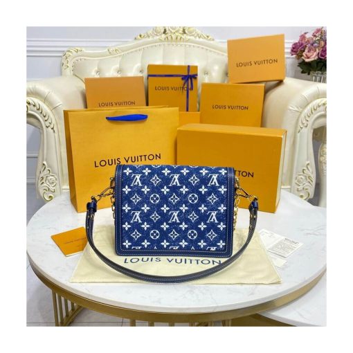 Louis Vuitton Monogram Denim Dauphine MM M59631 - Image 7