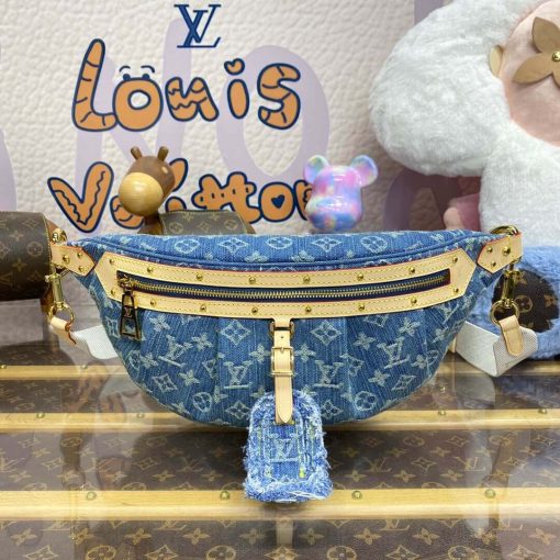 Louis Vuitton Monogram Denim High Rise Bumbag M46837 - Image 4