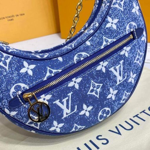 Louis Vuitton Monogram Denim Loop Bag M81166 Blue - Image 11