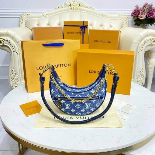 Louis Vuitton Monogram Denim Loop Bag M81166 Blue - Image 7