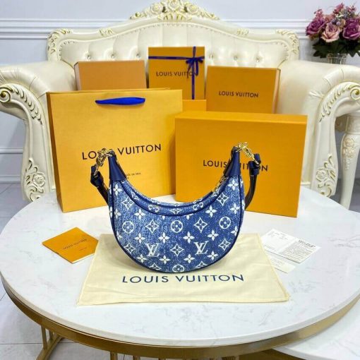 Louis Vuitton Monogram Denim Loop Bag M81166 Blue - Image 9
