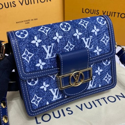 Louis Vuitton Monogram Denim Mini Dauphine M59716 - Image 8