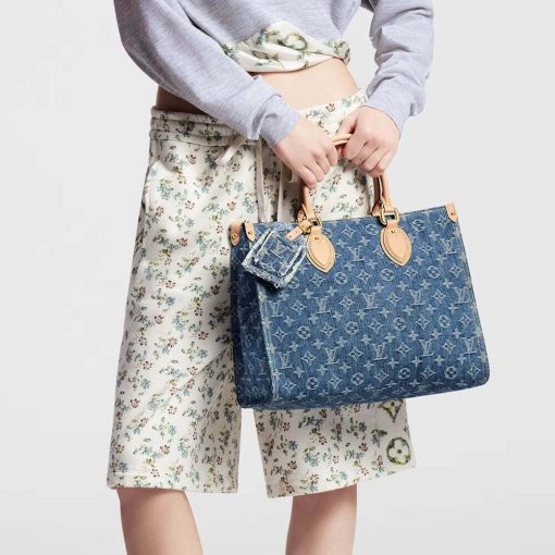 Louis Vuitton Monogram Denim OnTheGo MM M46871 - Image 3