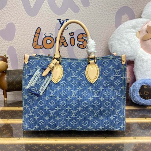 Louis Vuitton Monogram Denim OnTheGo MM M46871 - Image 5