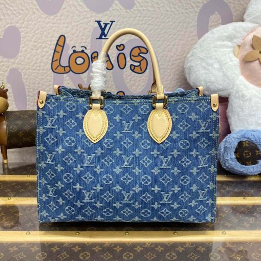 Louis Vuitton Monogram Denim OnTheGo MM M46871 - Image 6