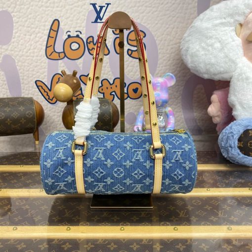 Louis Vuitton Monogram Denim Papillon Bag M46830 - Image 5
