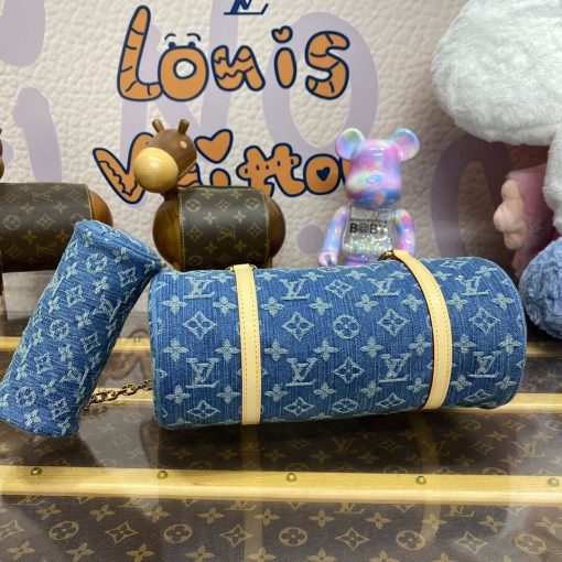 Louis Vuitton Monogram Denim Papillon Bag M46830 - Image 7