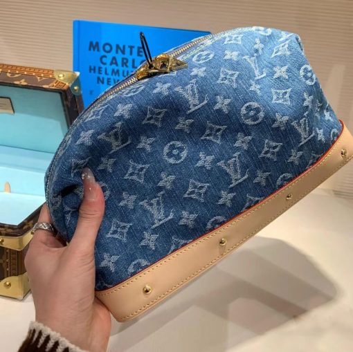 Louis Vuitton Monogram Denim Pochette Cosmetique GM M24317 - Image 2