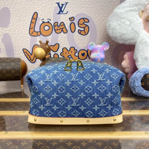 Louis Vuitton Monogram Denim Pochette Cosmetique GM M24317 - Image 3