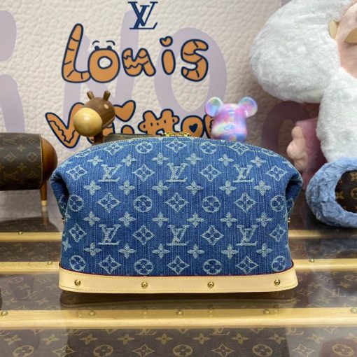 Louis Vuitton Monogram Denim Pochette Cosmetique GM M24317 - Image 4