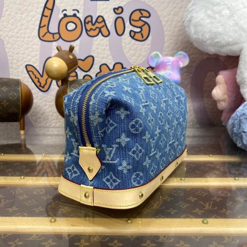 Louis Vuitton Monogram Denim Pochette Cosmetique GM M24317 - Image 5
