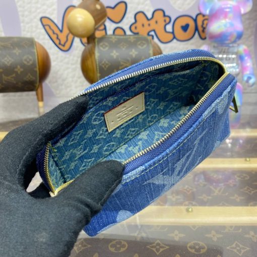 Louis Vuitton Monogram Denim Pochette Cosmetique PM M24316 - Image 11