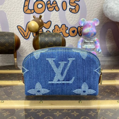 Louis Vuitton Monogram Denim Pochette Cosmetique PM M24316 - Image 4