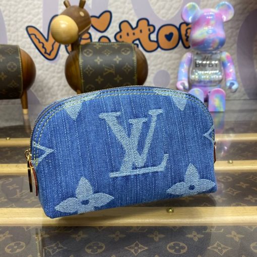 Louis Vuitton Monogram Denim Pochette Cosmetique PM M24316 - Image 5