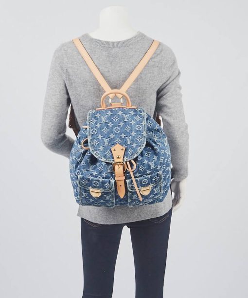 Louis Vuitton Monogram Denim Sac A Dos GM Backpack M95056 - Image 3
