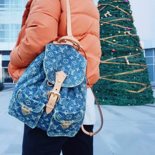 Louis Vuitton Monogram Denim Sac A Dos GM Backpack M95056 - Image 4