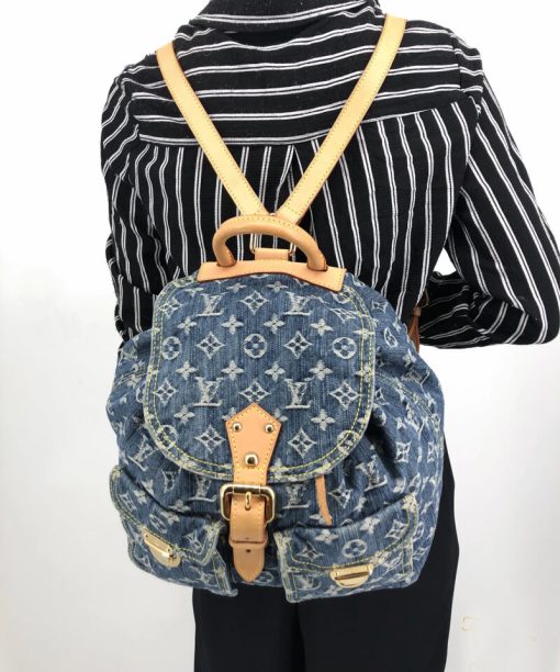 Louis Vuitton Monogram Denim Sac A Dos GM Backpack M95056 - Image 5