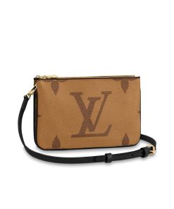 Louis Vuitton Monogram Double Zip Pochette M69203