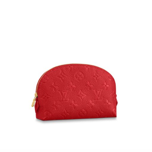 Louis Vuitton Monogram Empreinte Cosmetic Pouch PM M69414 Red