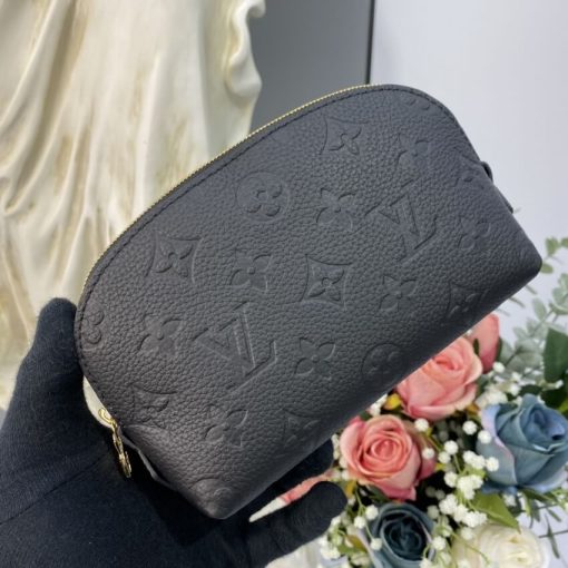 Louis Vuitton Monogram Empreinte Cosmetic Pouch PM M69414 Red - Image 14