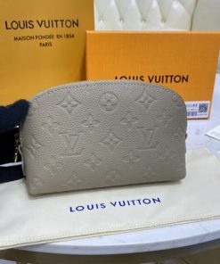 Louis Vuitton Monogram Empreinte Cosmetic Pouch PM M69414 Grey