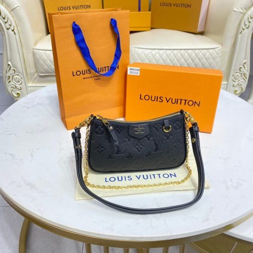 Louis Vuitton Monogram Empreinte Easy Pouch On Strap M80349 Black - Image 8
