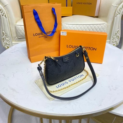 Louis Vuitton Monogram Empreinte Easy Pouch On Strap M80349 Black - Image 9