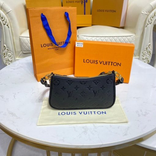 Louis Vuitton Monogram Empreinte Easy Pouch On Strap M80349 Black - Image 10
