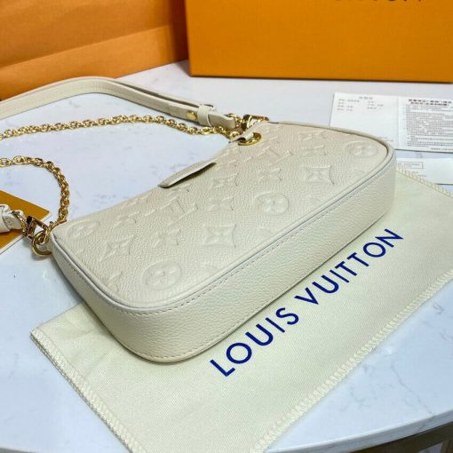 Louis Vuitton Monogram Empreinte Easy Pouch On Strap M81066 Creme - Image 11