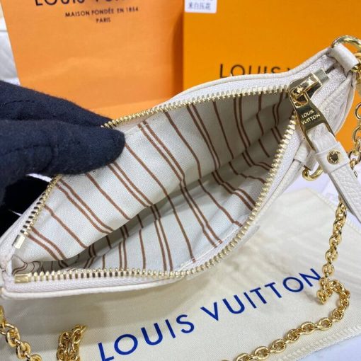 Louis Vuitton Monogram Empreinte Easy Pouch On Strap M81066 Creme - Image 15