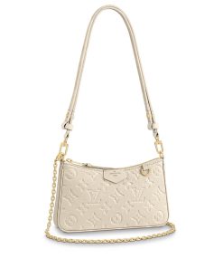 Louis Vuitton Monogram Empreinte Easy Pouch On Strap M81066 Creme